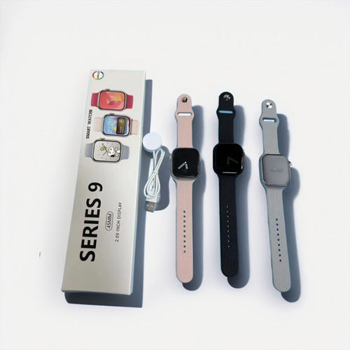 Apple Logo Series 9 Smart Watch | 49mm AMOLED Display & 2 Straps