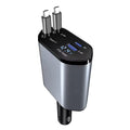 120W Retractable 4-in-1 Car Charger for Phones & Gadgets